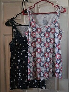 Faded Glory 2-Pack Patrotic Tank Tops